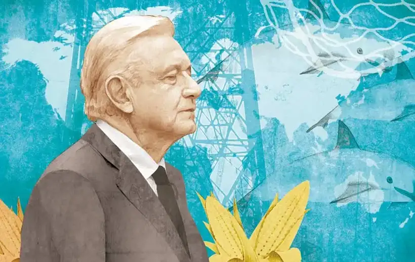 AMLO y Echeverría en Medio Oriente