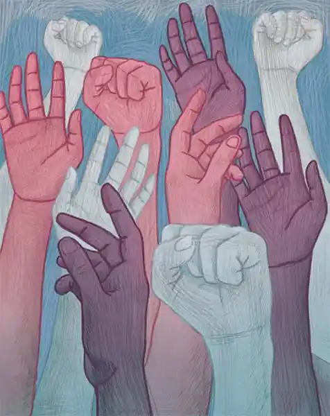 Estudiantes, palestinos y judíos